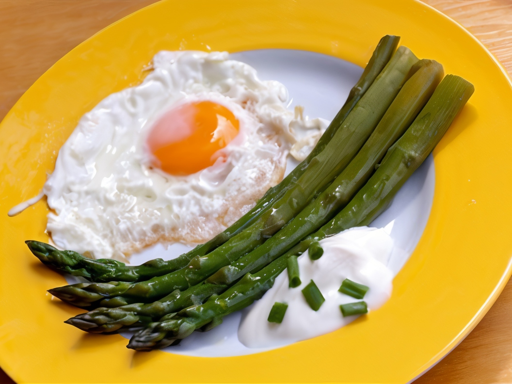 Baked Eggs with Asparagus