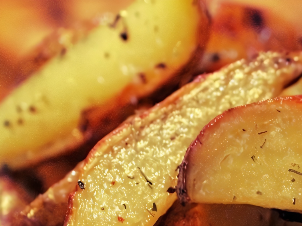 Baked Potato Wedges with Rosemary