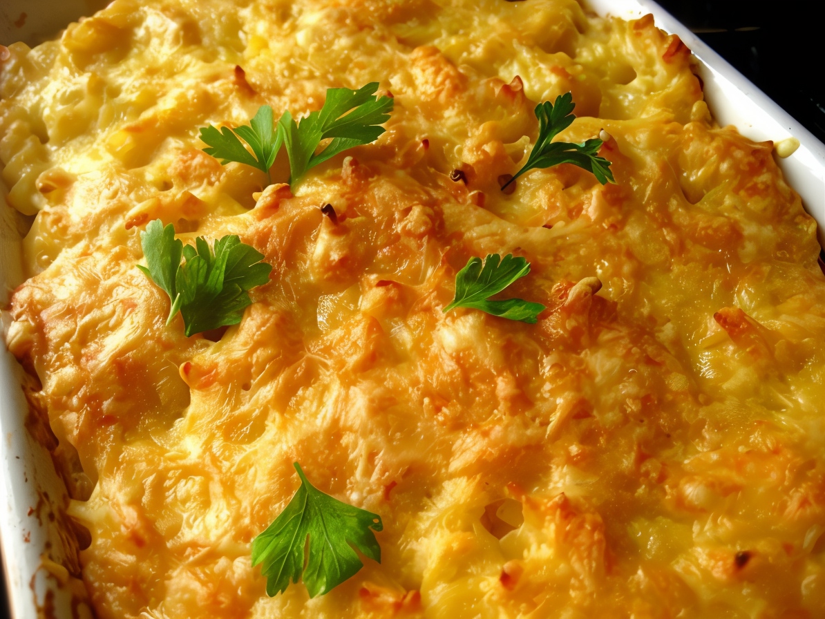 Baked Pasta in Cheese Sauce