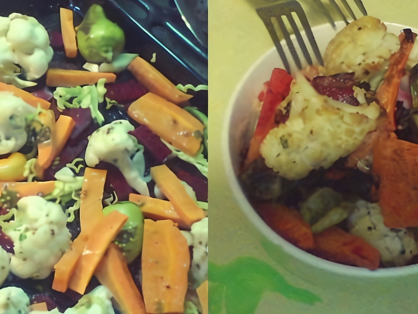 Baked Vegetables in Honey-Mustard Sauce