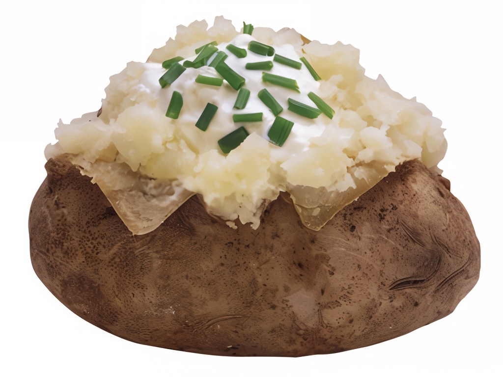 Baked Potato Halves with Gruyere Cheese and Chives