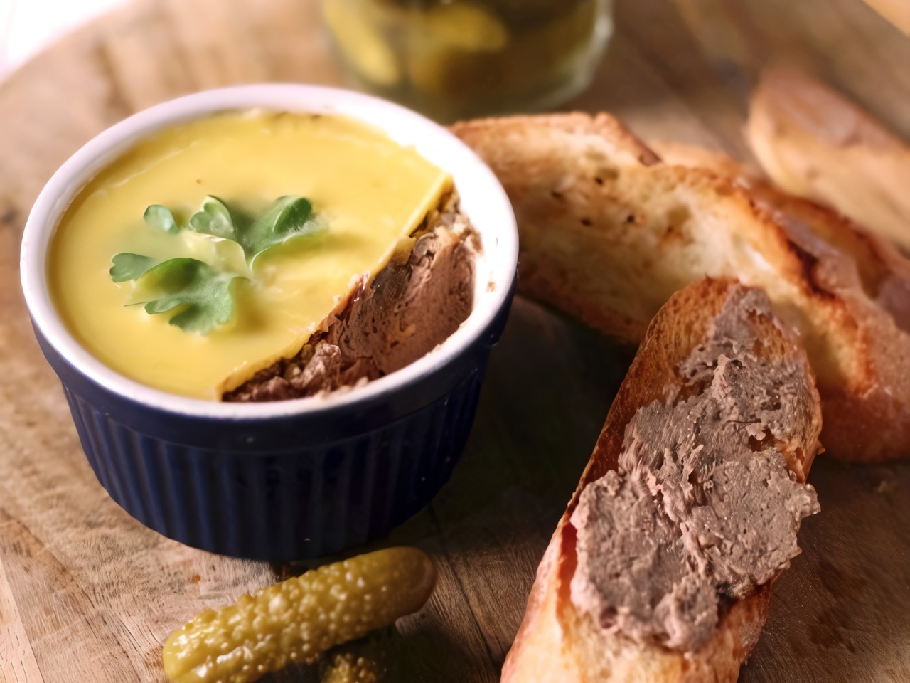 Baked Chicken Liver Pâté with Brandy
