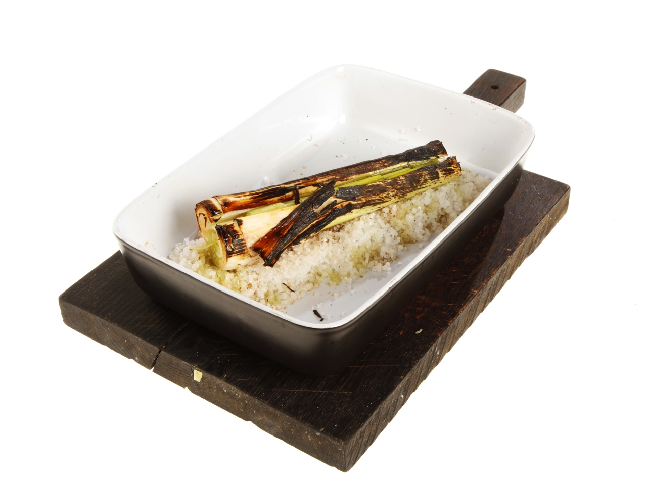 Baked Leeks Stuffed with Vanilla Leeks