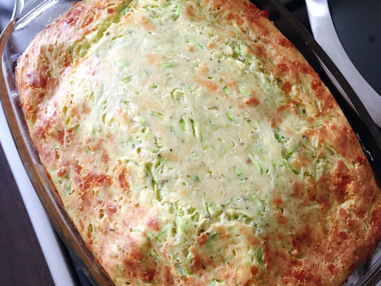 Zucchini Casserole with Cheese and Herbs