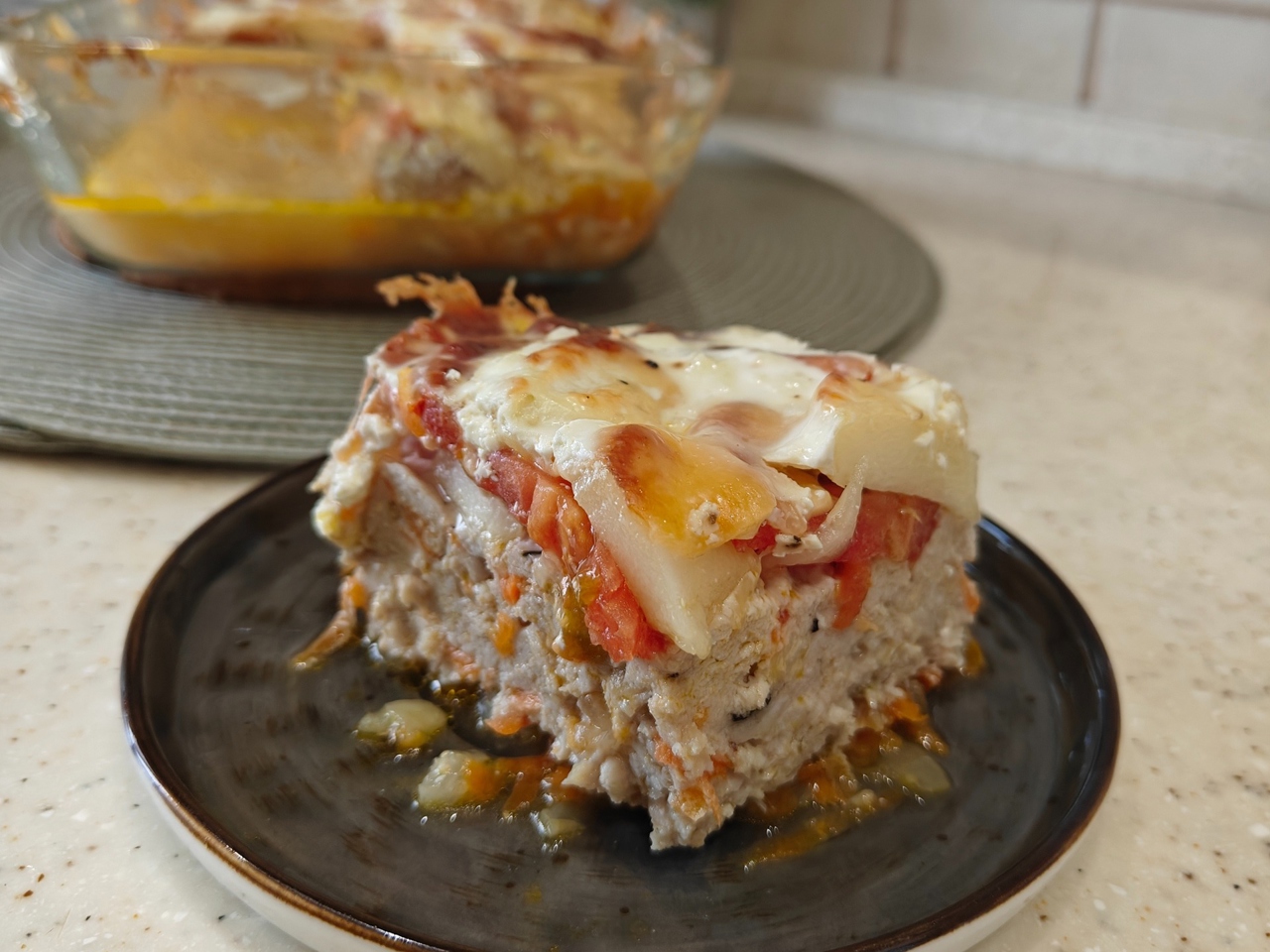 Turkey, Zucchini, and Tomato Casserole