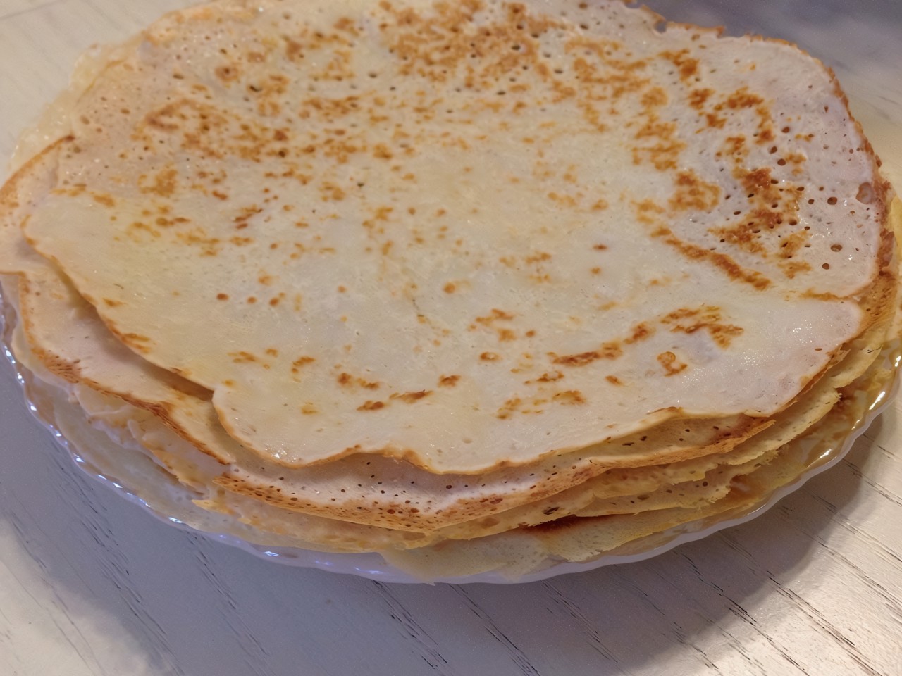 Steamed Rice Pancakes with Milk