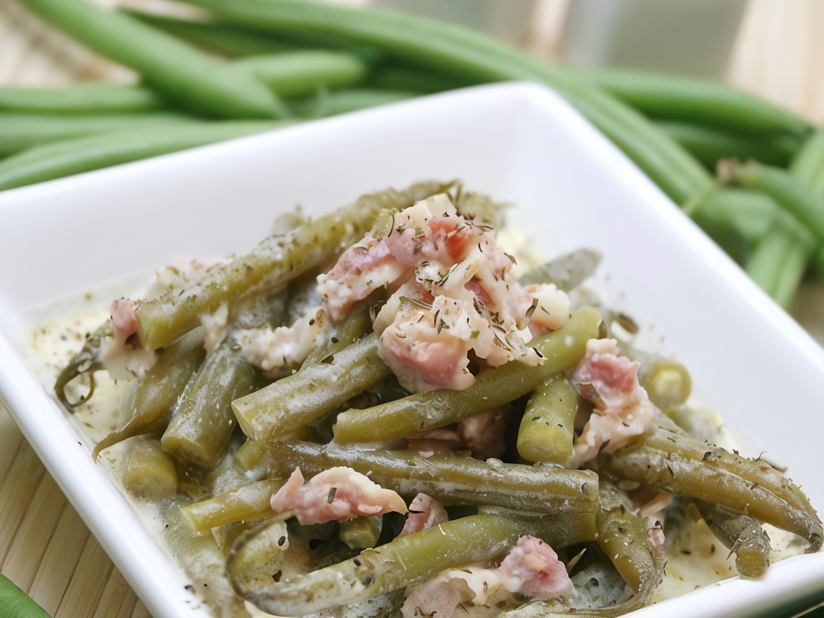 Green Beans with Bacon and Chestnuts