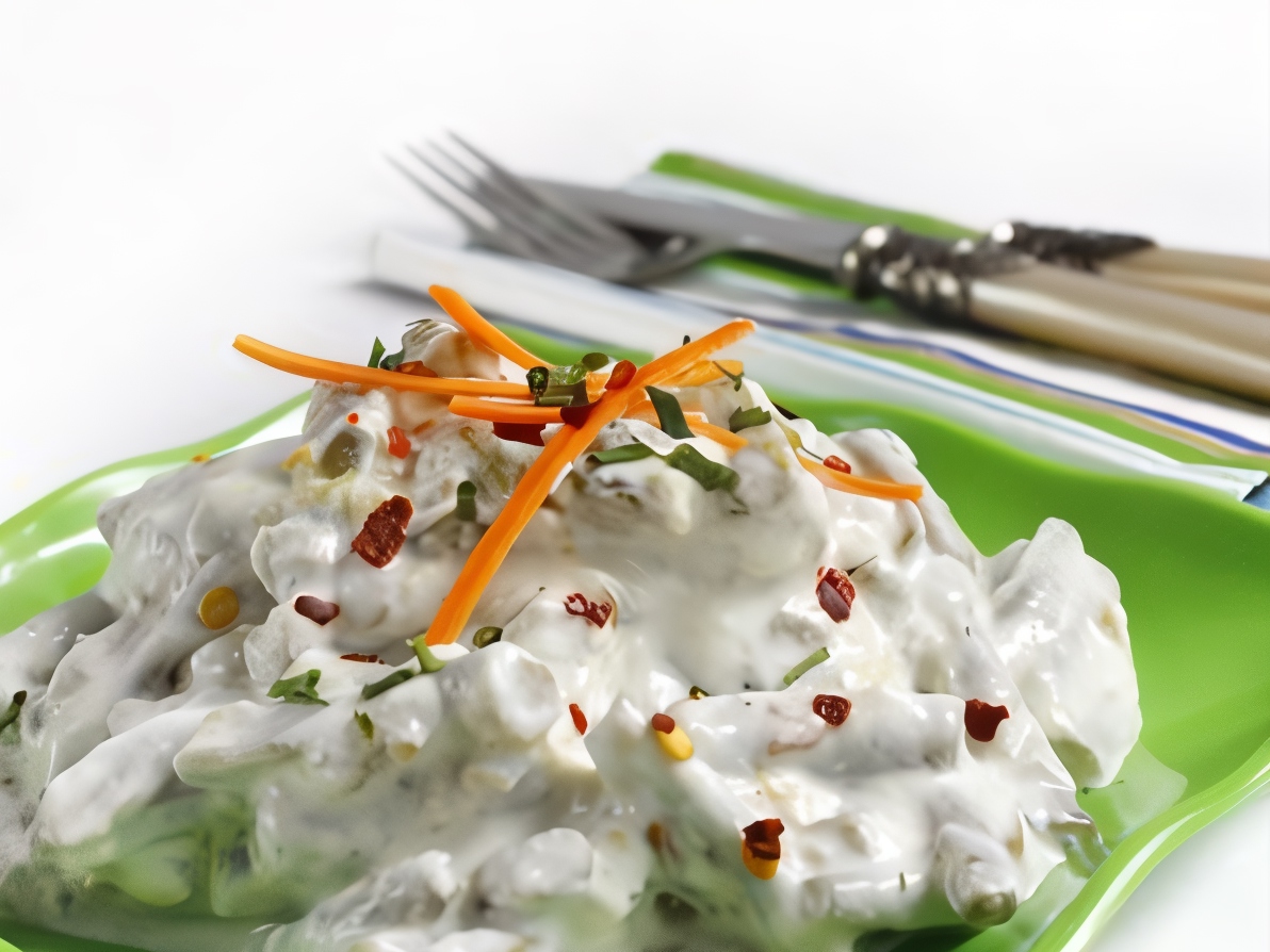 Green Beans with Garlic Cream
