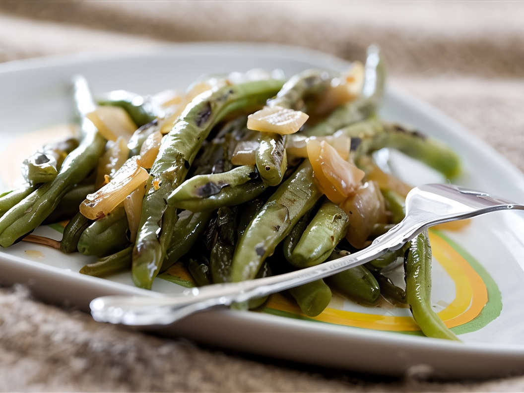 Green Beans with Caramelized Shallots