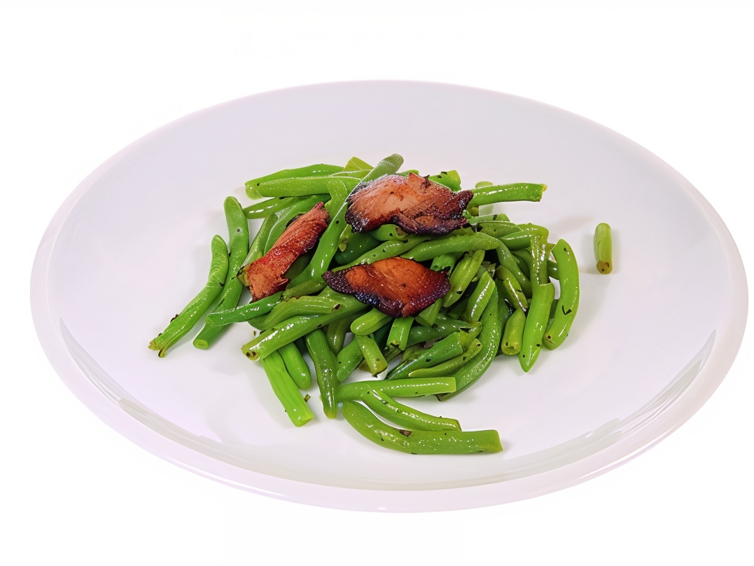 Green Beans with Warm Dressing and Bacon