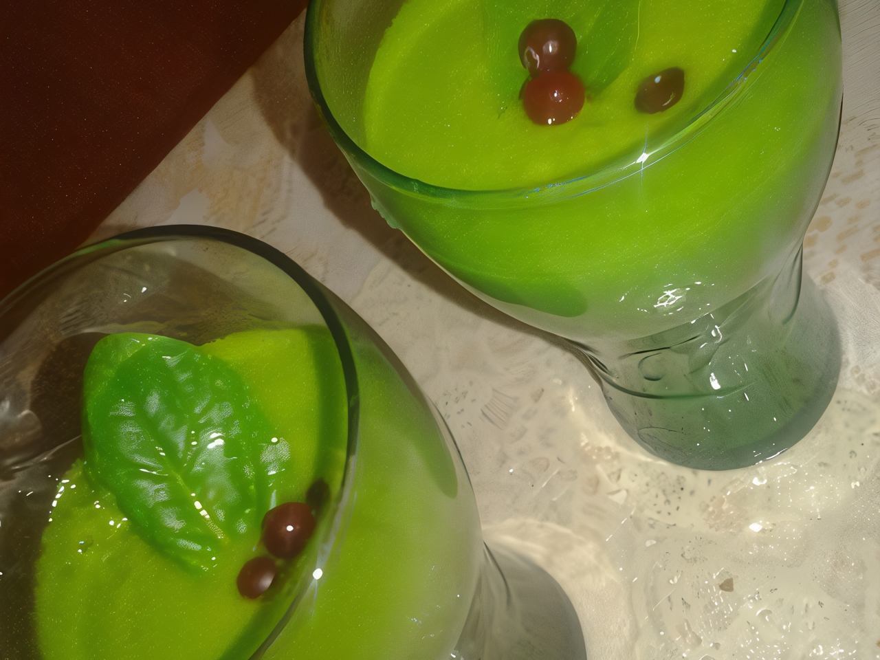 Green Smoothie with Spinach and Ginger