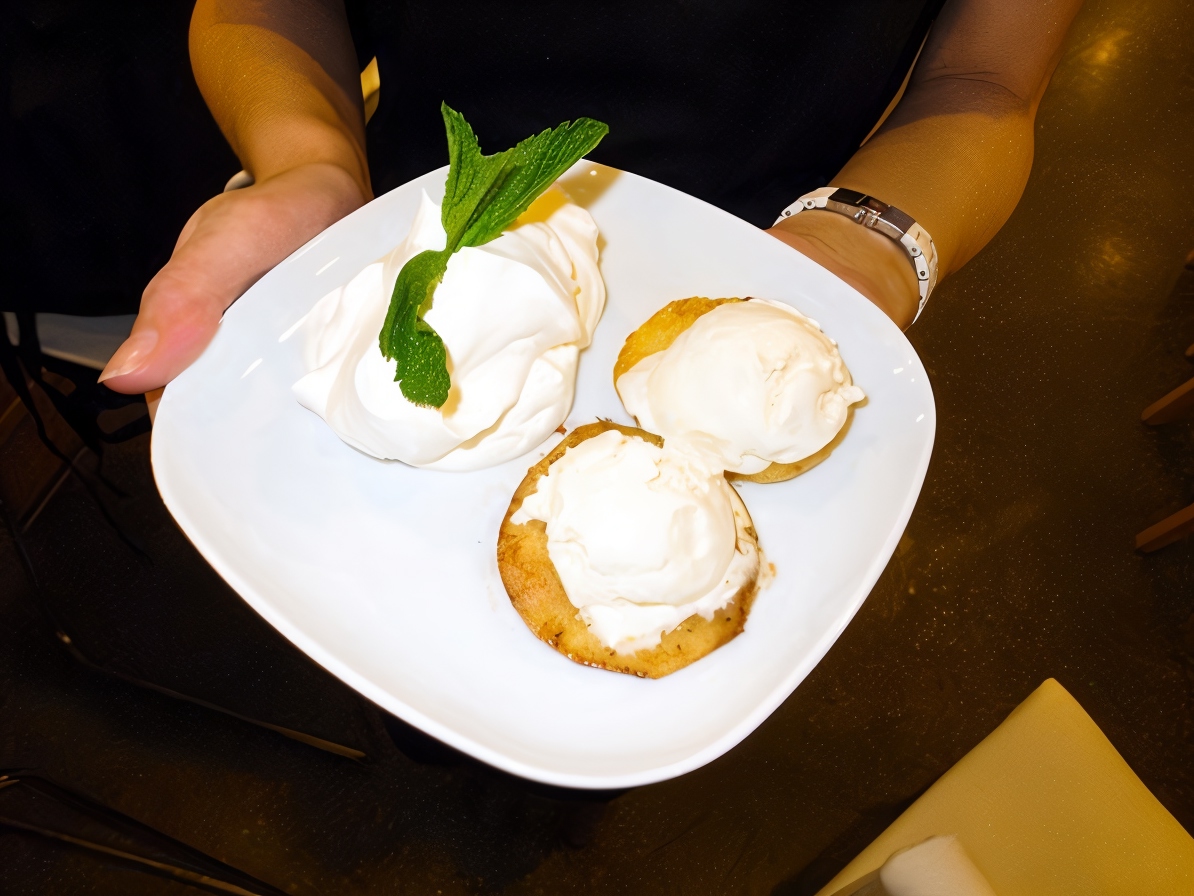 Fried Apples with Chantilly Cream