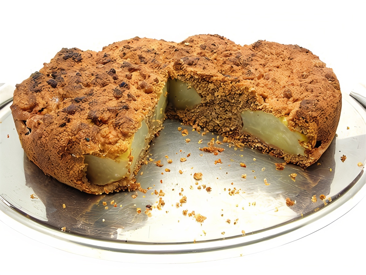 Fried Pear Pie with Hazelnuts