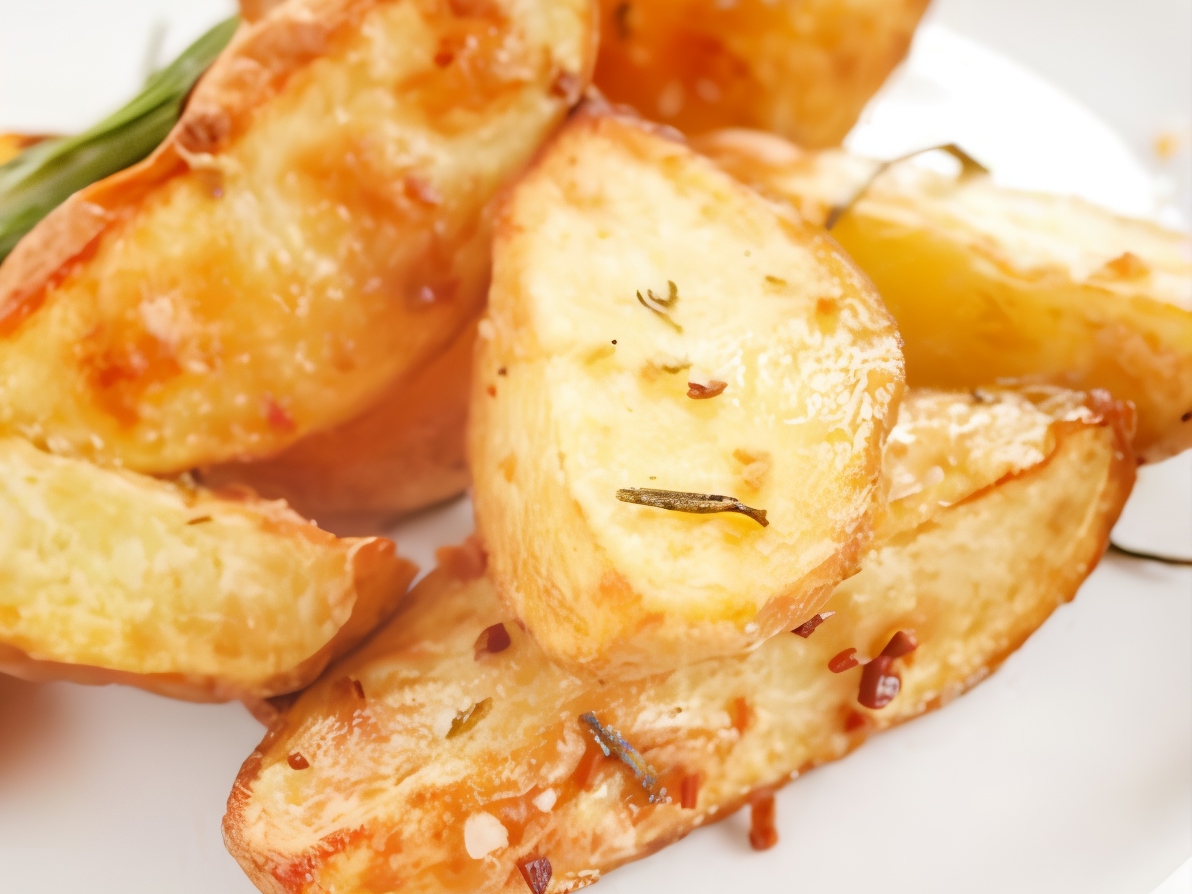 Fried Potatoes with Garlic