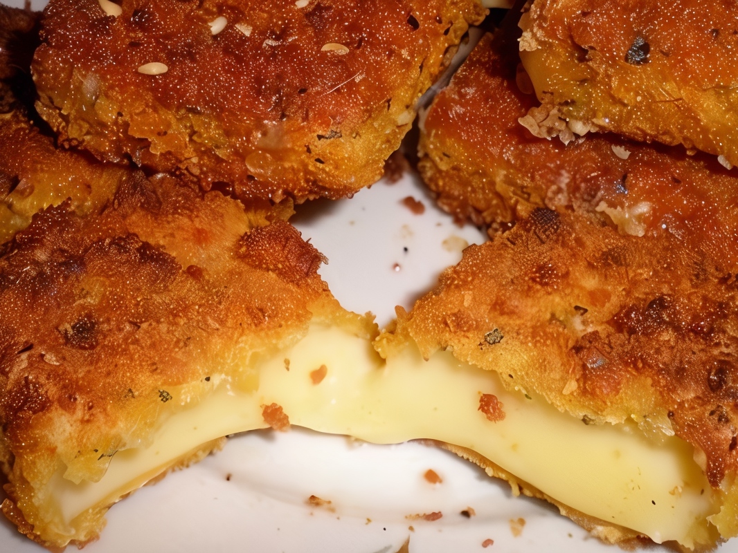 Fried Cheese in a Crust