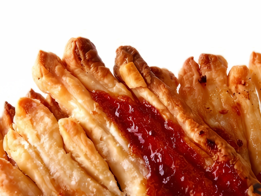 Fried Camembert in Dough with Cranberry Jam