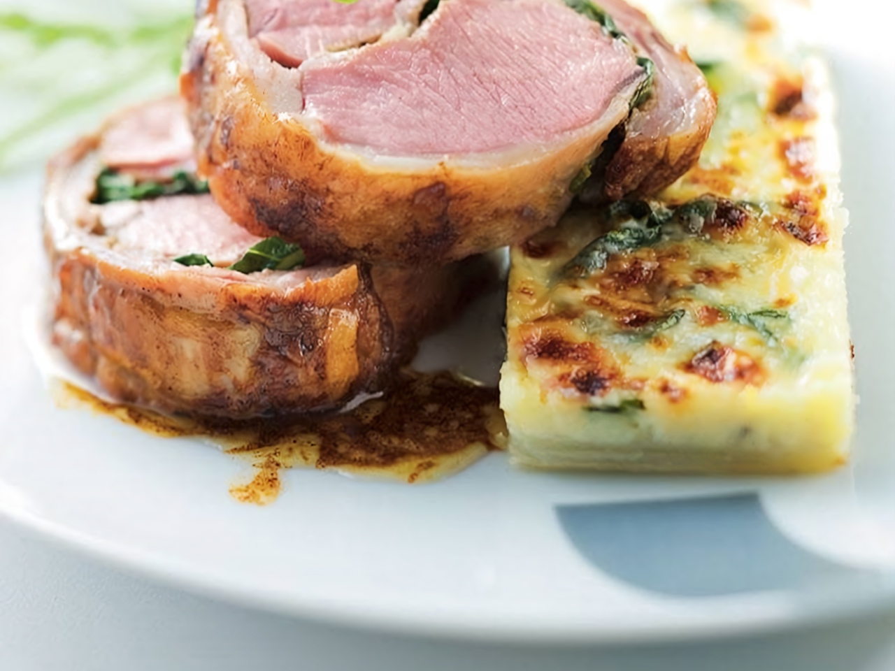 Roasted Lamb Saddle with Herb Crust