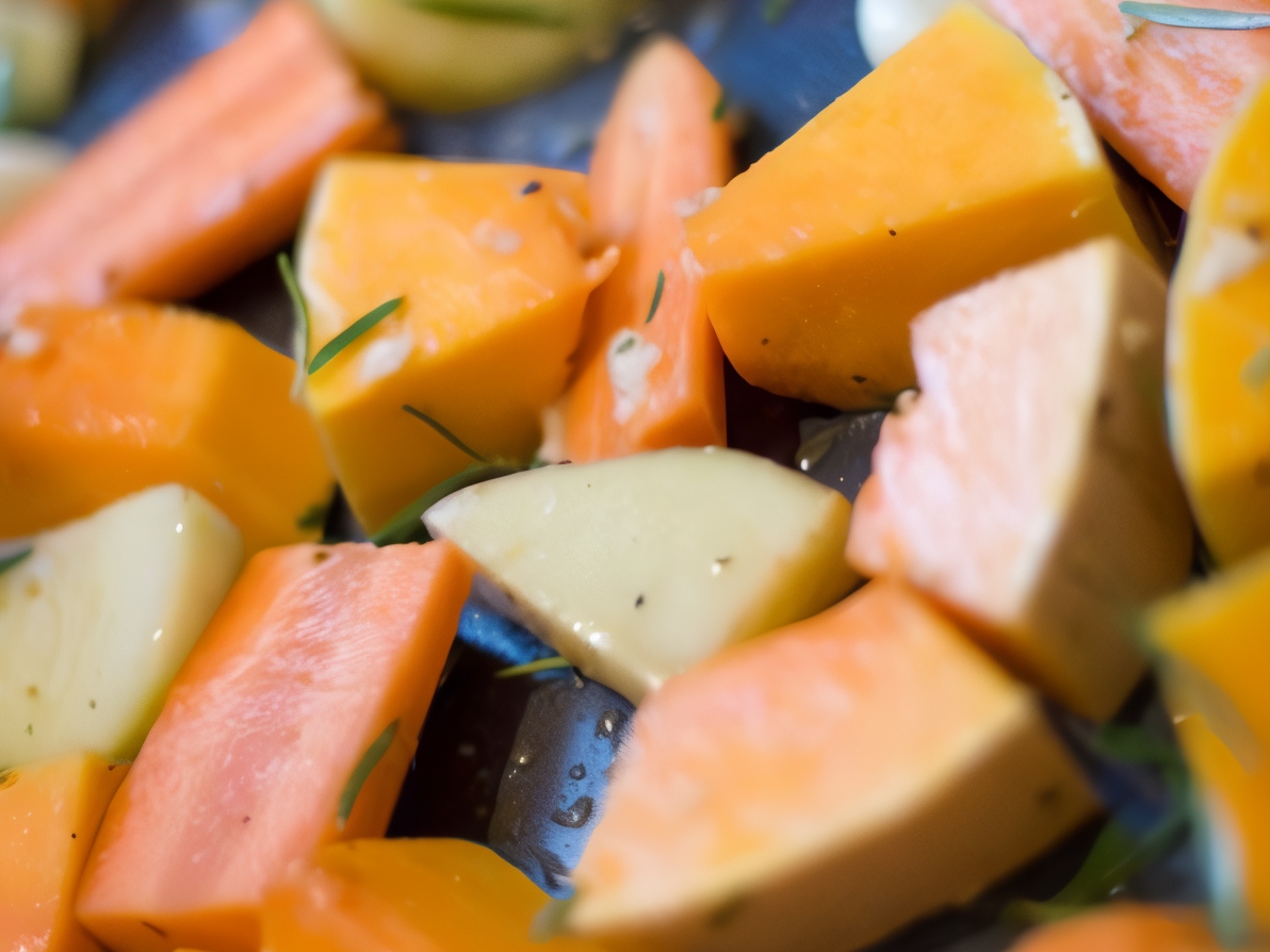 Winter Vegetables Roasted in the Oven