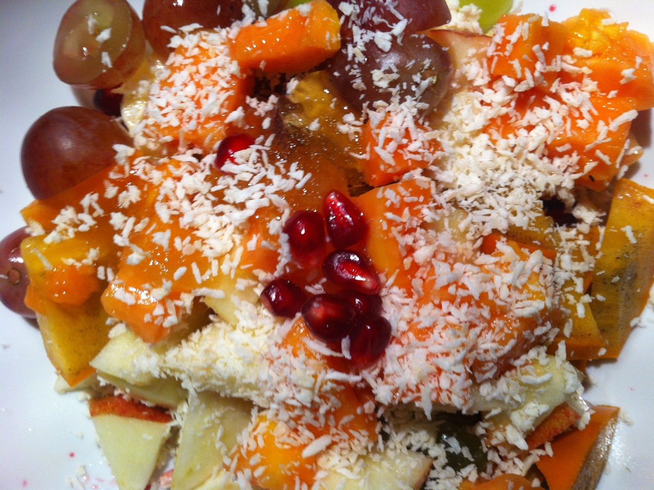 Winter Fruit Salad with Honey and Coconut