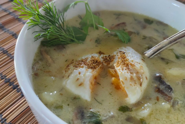 Чешский грибной суп кулайда