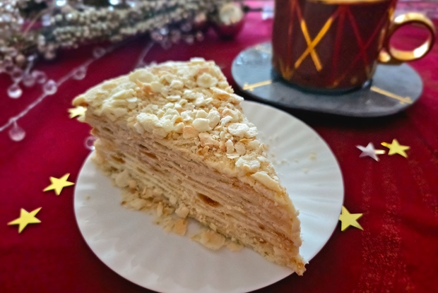 Домашний торт «Наполеон» на заварном креме