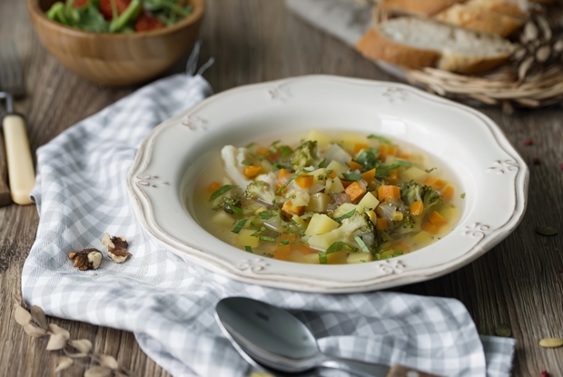 Фитнес-суп овощной в мультиварке