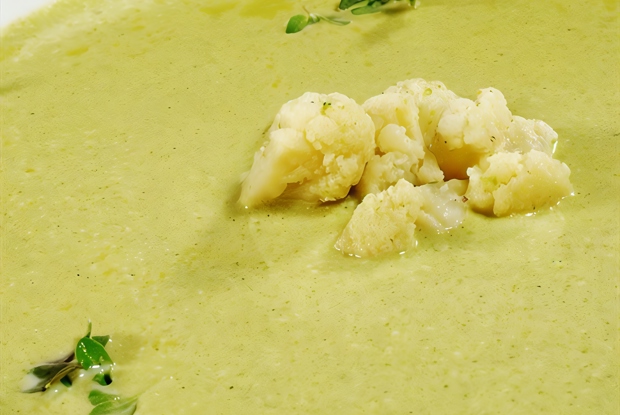 Холодный суп с цветной капустой