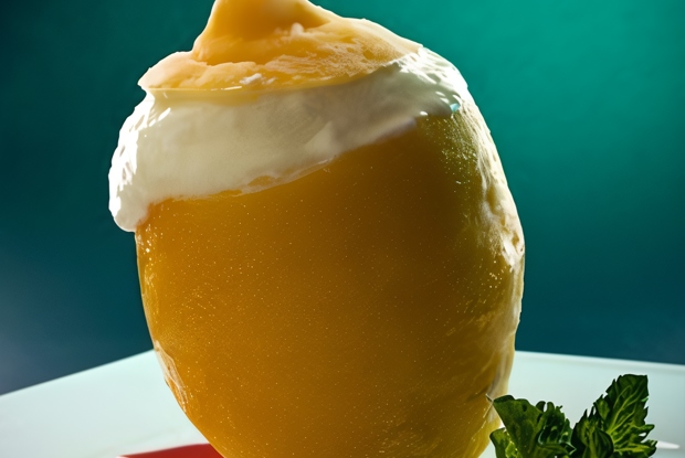 Итальянское мороженое с лимонной цедрой (Gelato)
