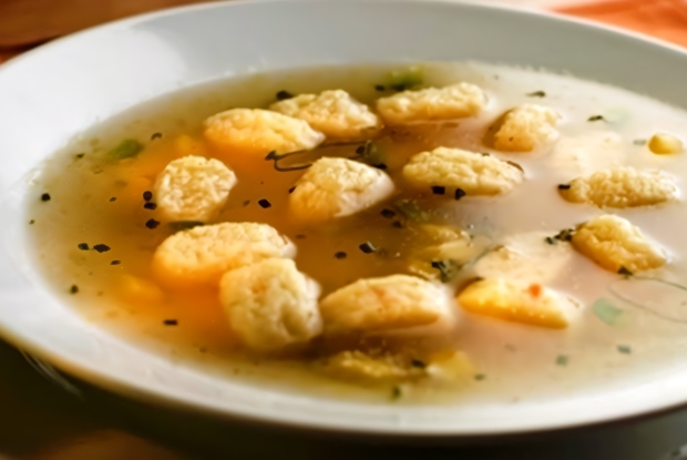 Капустный суп с галушками