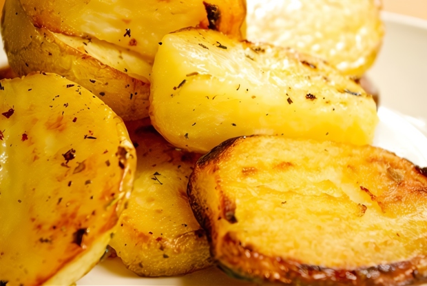 Картофель, запеченный с лимоном и орегано