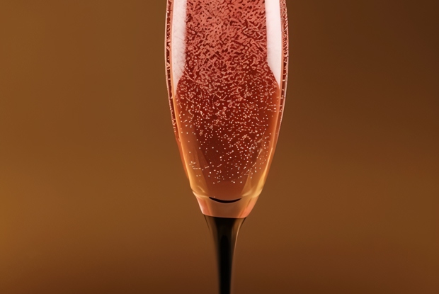 Клюквенный коктейль с шампанским и лимонадом