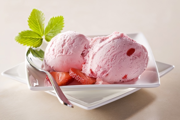 Клубничное йогуртовое мороженое