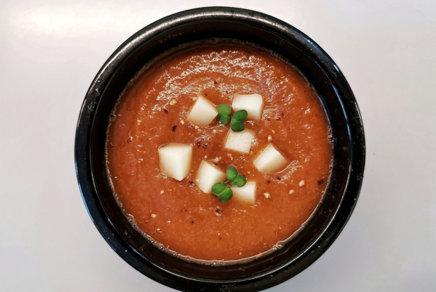 Крем-суп из баклажана и перца
