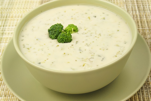Крем-суп из брокколи с плавленным сыром