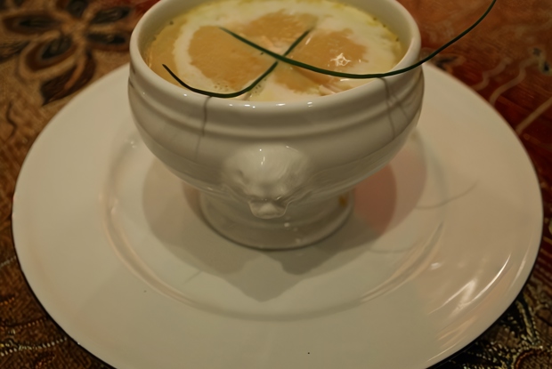 Крем-суп из каштанов с коньяком