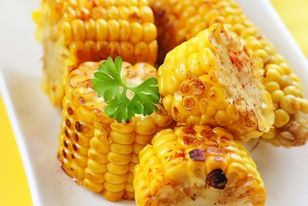 Кукуруза на гриле с острым лаймовым маслом