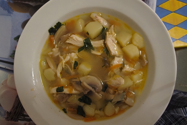 Грибной суп на мясном бульоне - пошаговый рецепт с фото, ингредиенты, как приготовить