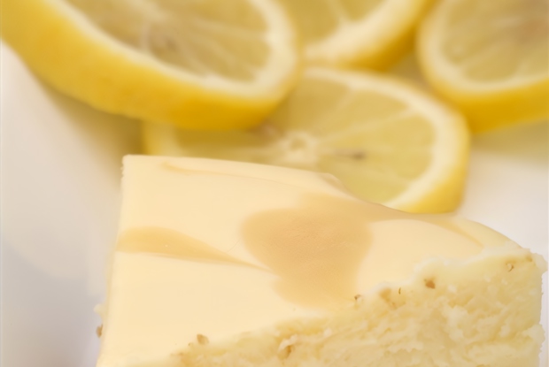Лимонный творожный торт