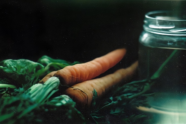 Морковный суп с крутонами