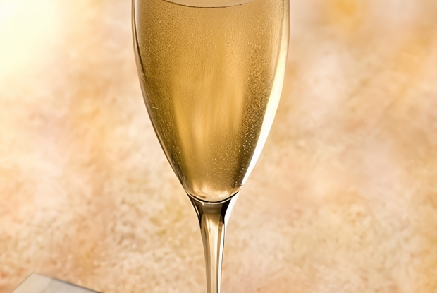 Новогодний грушевый коктейль с шампанским и лаймом
