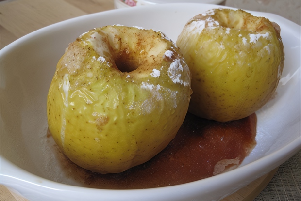Печеные в духовке яблоки с корицей