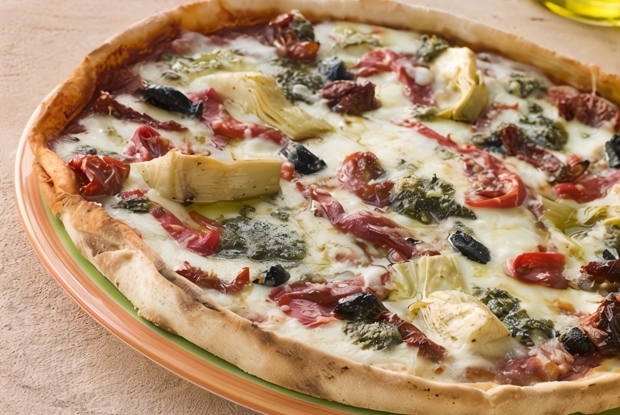 Пицца с запеченными овощами