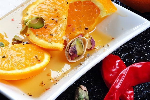 Пикантный апельсиновый салат с чили
