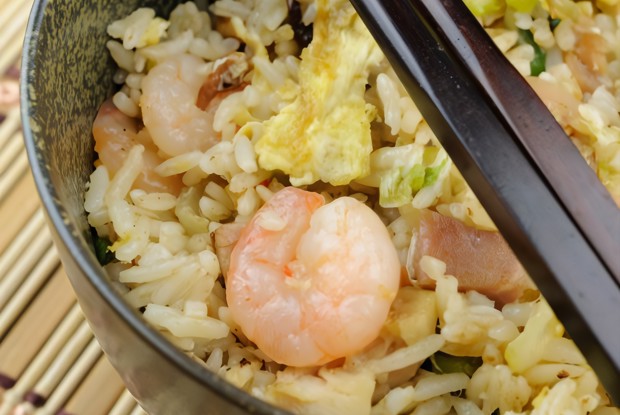 Рис по-китайски с морепродуктами