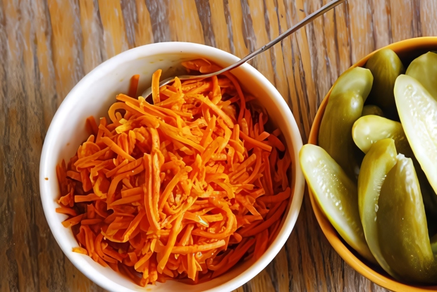 Салат из моркови с имбирем