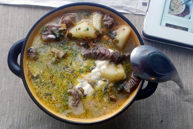 Щавелевый суп с говядиной