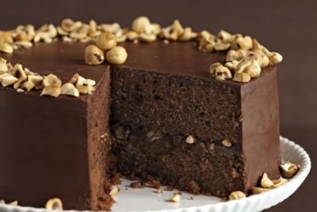 Шоколадный торт с орехами для мультиварки