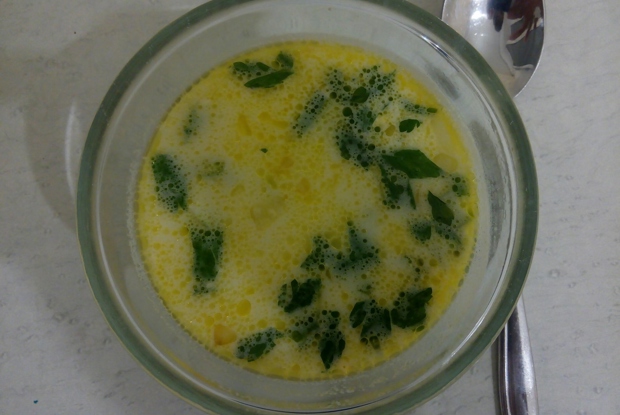 Сырный суп с зеленью