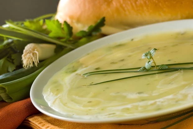 Суп с картофелем и луком-пореем