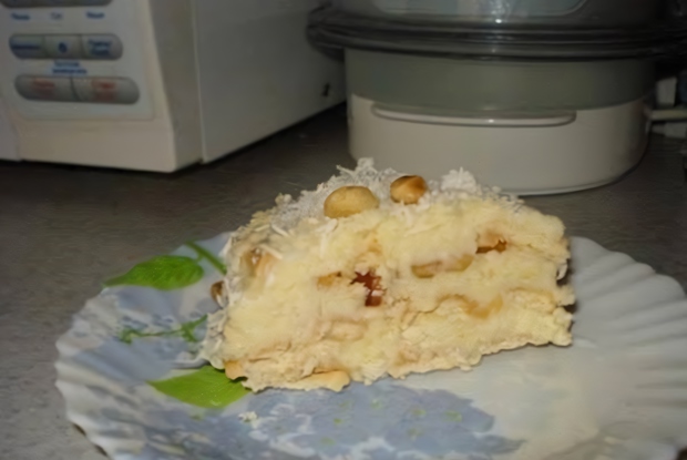 Торт из печенья с кокосовым кремом